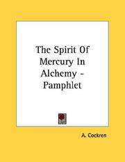 Cover of: The Spirit Of Mercury In Alchemy - Pamphlet