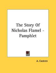 Cover of: The Story Of Nicholas Flamel - Pamphlet