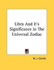 Cover of: Libra And It's Significance In The Universal Zodiac