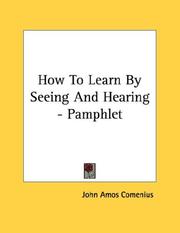 Cover of: How To Learn By Seeing And Hearing - Pamphlet