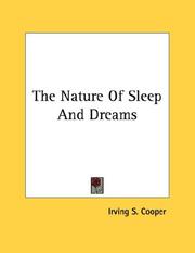 Cover of: The Nature Of Sleep And Dreams