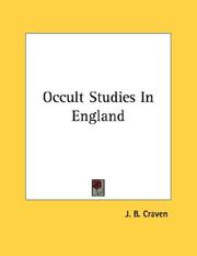 Cover of: Occult Studies In England | J. B. Craven