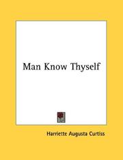 Cover of: Man Know Thyself