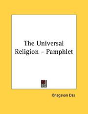Cover of: The Universal Religion - Pamphlet