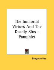 Cover of: The Immortal Virtues And The Deadly Sins - Pamphlet