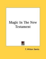 Cover of: Magic In The New Testament