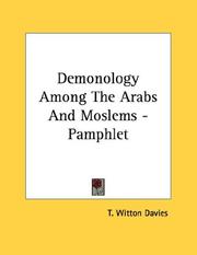 Cover of: Demonology Among The Arabs And Moslems - Pamphlet