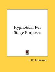 Cover of: Hypnotism For Stage Purposes