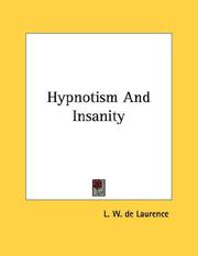 Cover of: Hypnotism And Insanity
