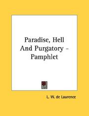 Cover of: Paradise, Hell And Purgatory - Pamphlet