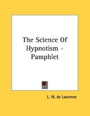 Cover of: The Science Of Hypnotism - Pamphlet