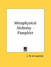 Cover of: Metaphysical Alchemy - Pamphlet