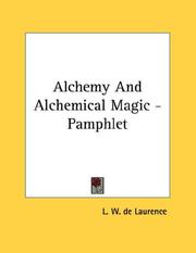 Cover of: Alchemy And Alchemical Magic - Pamphlet