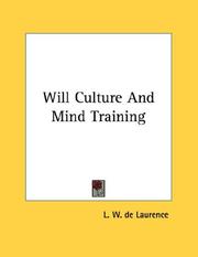 Cover of: Will Culture And Mind Training