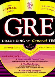 Cover of: Gre by Educational Testing Service.