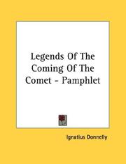 Cover of: Legends Of The Coming Of The Comet - Pamphlet