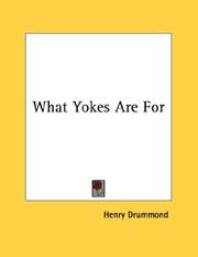 Cover of: What Yokes Are For