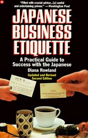 Cover of: Japanese business etiquette by Diana Rowland