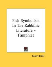 Cover of: Fish Symbolism In The Rabbinic Literature - Pamphlet