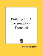 Cover of: Building Up A Personality - Pamphlet