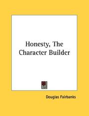 Cover of: Honesty, The Character Builder