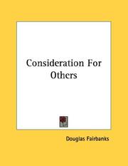 Cover of: Consideration For Others