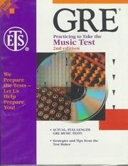 Cover of: Practicing to Take the Gre Music Test/Book and 2 Cassettes (Practicing to Take the Gre Music Test)