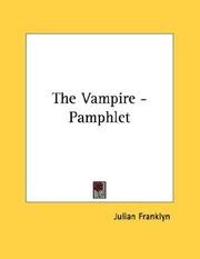 Cover of: The Vampire - Pamphlet