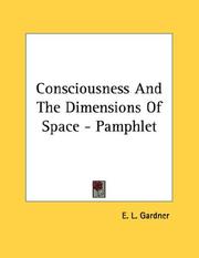 Cover of: Consciousness And The Dimensions Of Space - Pamphlet