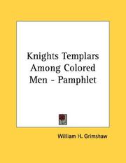 Cover of: Knights Templars Among Colored Men - Pamphlet