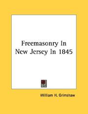 Cover of: Freemasonry In New Jersey In 1845