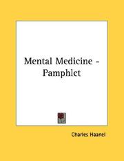 Cover of: Mental Medicine - Pamphlet