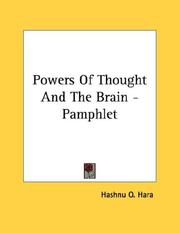 Cover of: Powers Of Thought And The Brain - Pamphlet by O. Hashnu Hara