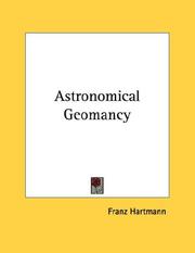 Cover of: Astronomical Geomancy