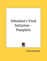 Cover of: Jehoshua's Final Initiation - Pamphlet