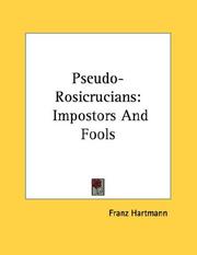 Cover of: Pseudo-Rosicrucians: Impostors And Fools