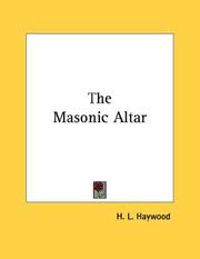 Cover of: The Masonic Altar