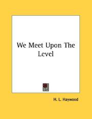 Cover of: We Meet Upon The Level