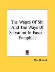 Cover of: The Wages Of Sin And The Ways Of Salvation In Faust - Pamphlet