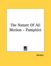 Cover of The Nature Of All Motion - Pamphlet