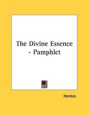 Cover of: The Divine Essence - Pamphlet