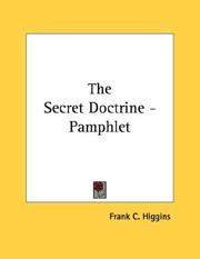 Cover of: The Secret Doctrine - Pamphlet