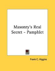 Cover of: Masonry's Real Secret - Pamphlet