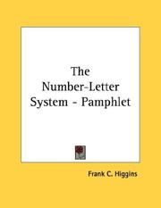 Cover of: The Number-Letter System - Pamphlet