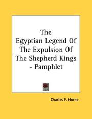 Cover of: The Egyptian Legend Of The Expulsion Of The Shepherd Kings - Pamphlet