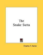 Cover of: The Snake Sutta