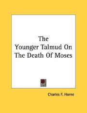 Cover of: The Younger Talmud On The Death Of Moses