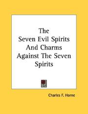 Cover of: The Seven Evil Spirits And Charms Against The Seven Spirits