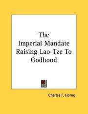 Cover of: The Imperial Mandate Raising Lao-Tze To Godhood