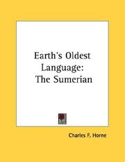 Cover of: Earth's Oldest Language: The Sumerian